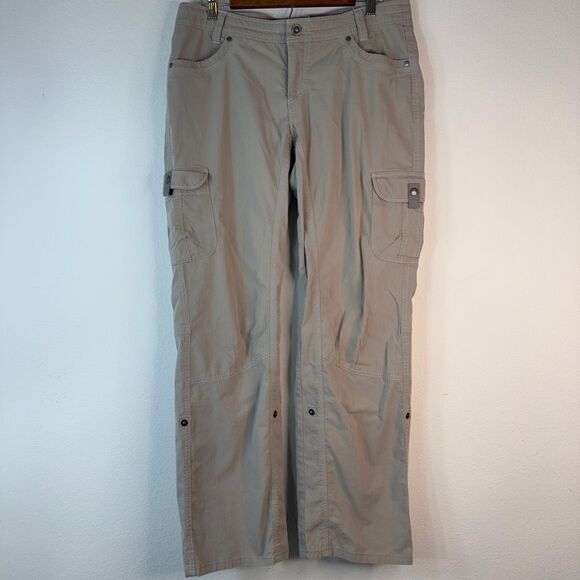 Kühl Splash Roll Up Cargo Pants Womens 12 Khaki Tan Utility Gropcore Outdoor - Picture 1 of 12
